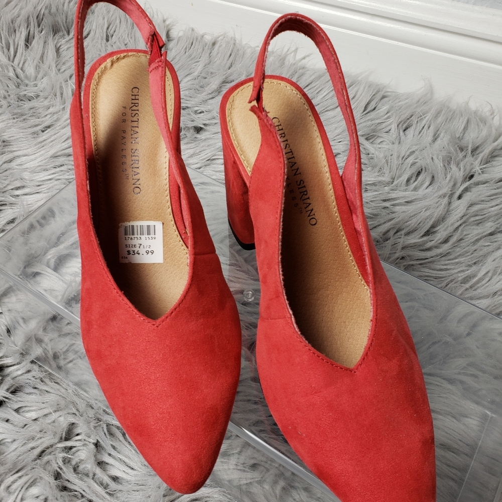 christian siriano shoes payless red size 7